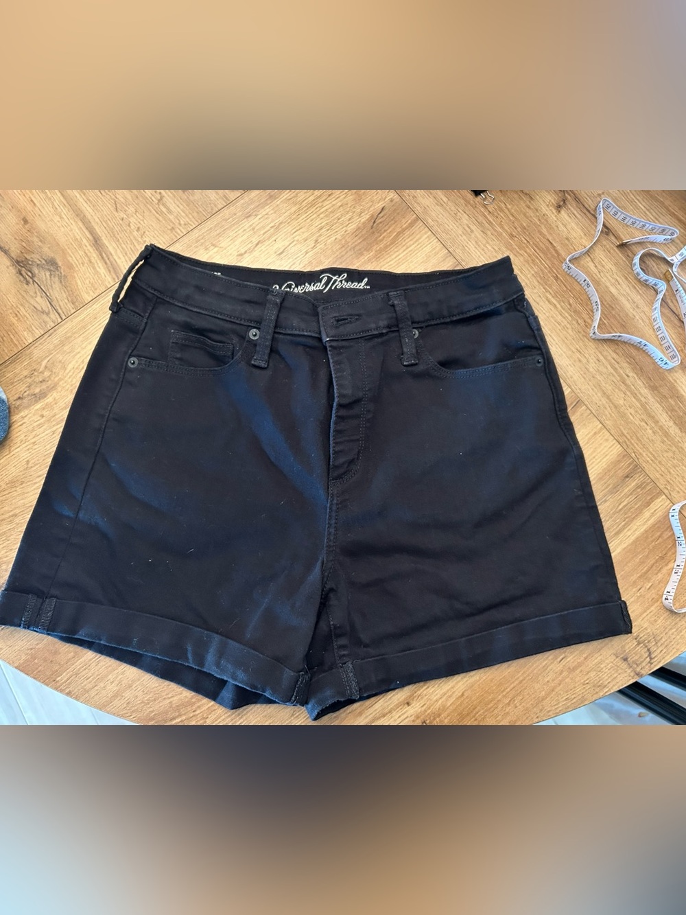 Universal Thread Black Women's High-Rise Jean Shorts